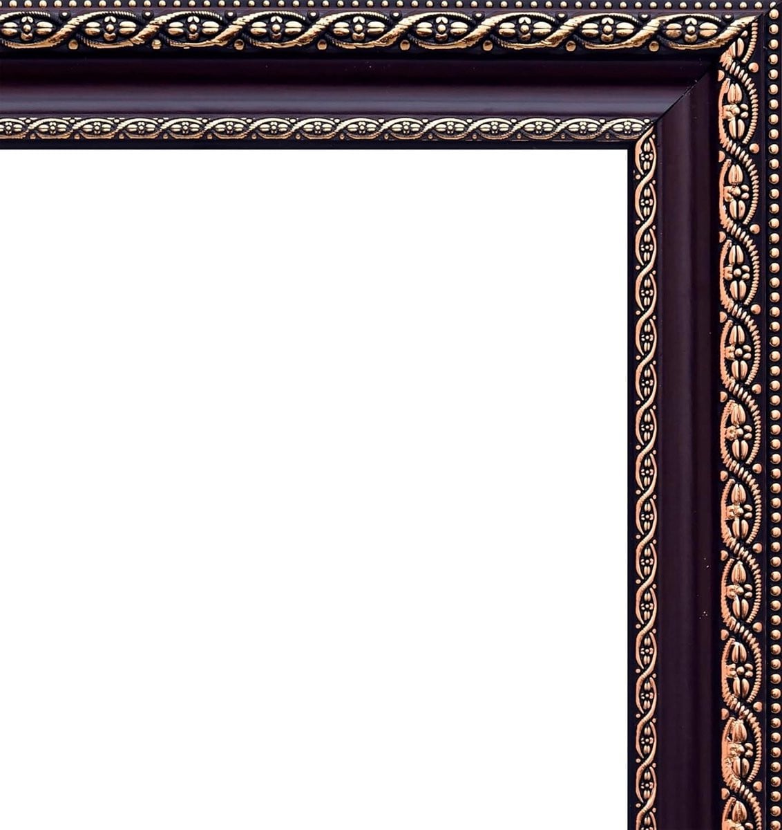 Houten Fotolijst met Antiek Design en Veelkleurige Decoratie - 33 x 25 cm