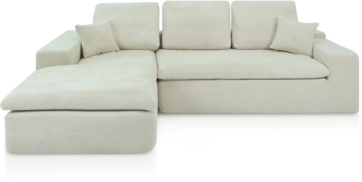 Lazy Hoekbank Beige Links Scandinavisch Design