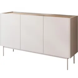 KOMMODE Dreitürige ESSENCE 3D K144 Kaschmir / Eiche Linea