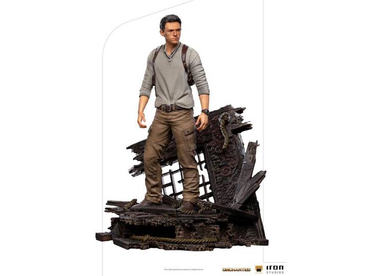Iron Studios Merchandise-Figur Nathan Drake Deluxe - Uncharted Movie Art Scale 1/10