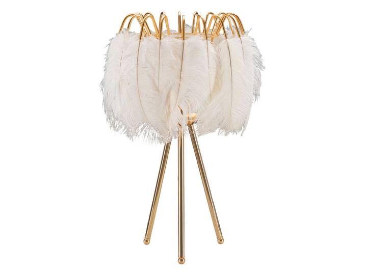 Lampe de table à plumes blanches, ø 40x60 cm