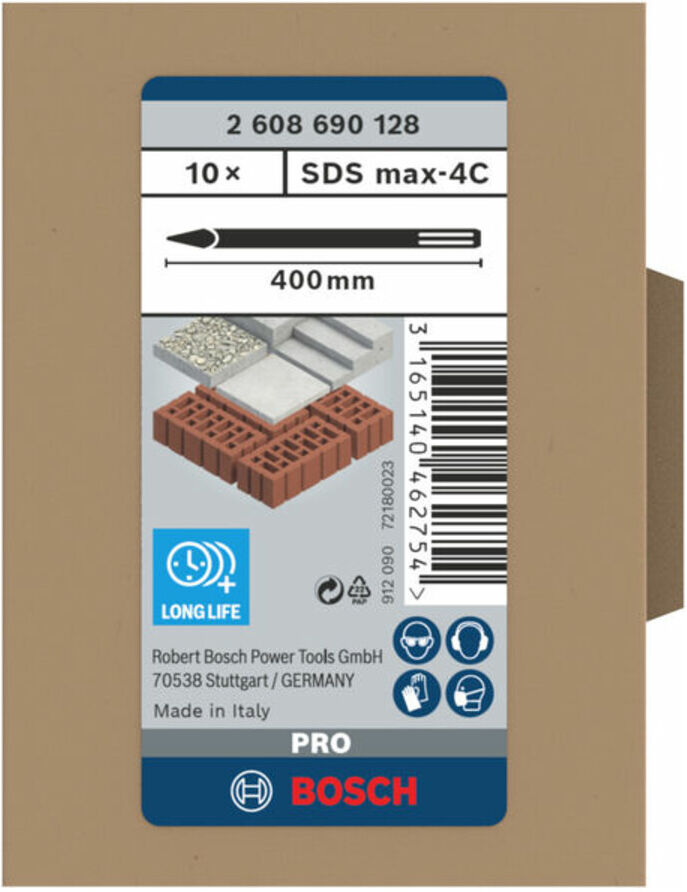 Bosch Spitzmeißel mit SDS max-Aufnahme 400 mm (2608690128)