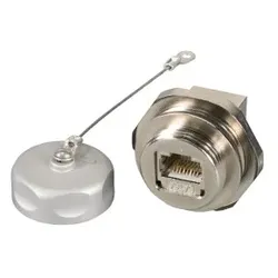 EFB IP67DFKRJ45FL RJ45 Cat.6A IP67 Durchführungskupplung, Buchse / Buchse