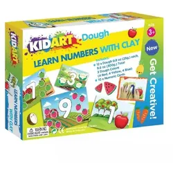 Kinderkunst: Zahlen lernen mit Knetmasse