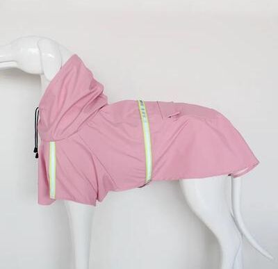 Inspire Essentials Waterproof Hooded Dog Raincoat For Large Dogs pink 2xl
