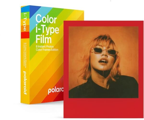 Polaroid I-Type Farvefilm, 1 Pk., Farvet Ramme