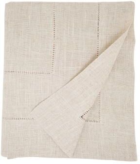 Saro Lifestyle Linen Blend Toscana Double Hemstitched Tablecloth