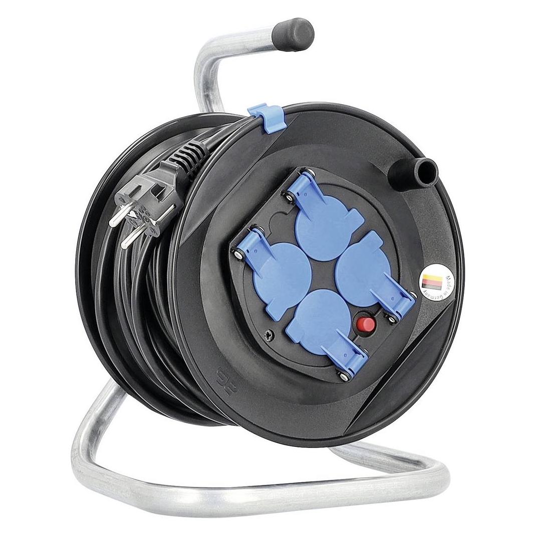 As - Schwabe AS Schwabe 811119 Cable reel 50 m Black PG plug (50 m, 1.50 mm²) (811119)