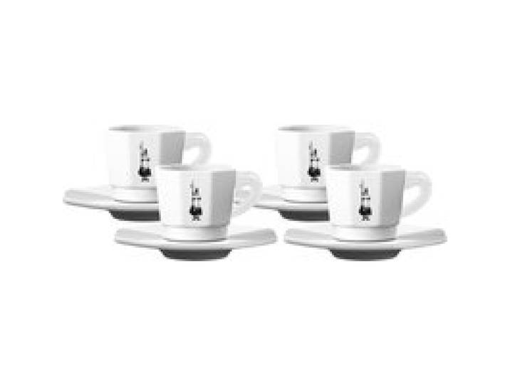 BIALETTI Lot de 4 tasses à expresso en porcelaine