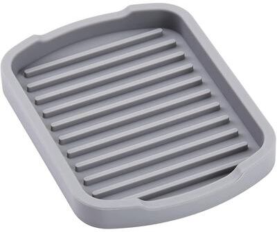 Cheer Collection Gray Silicone Tray, Small
