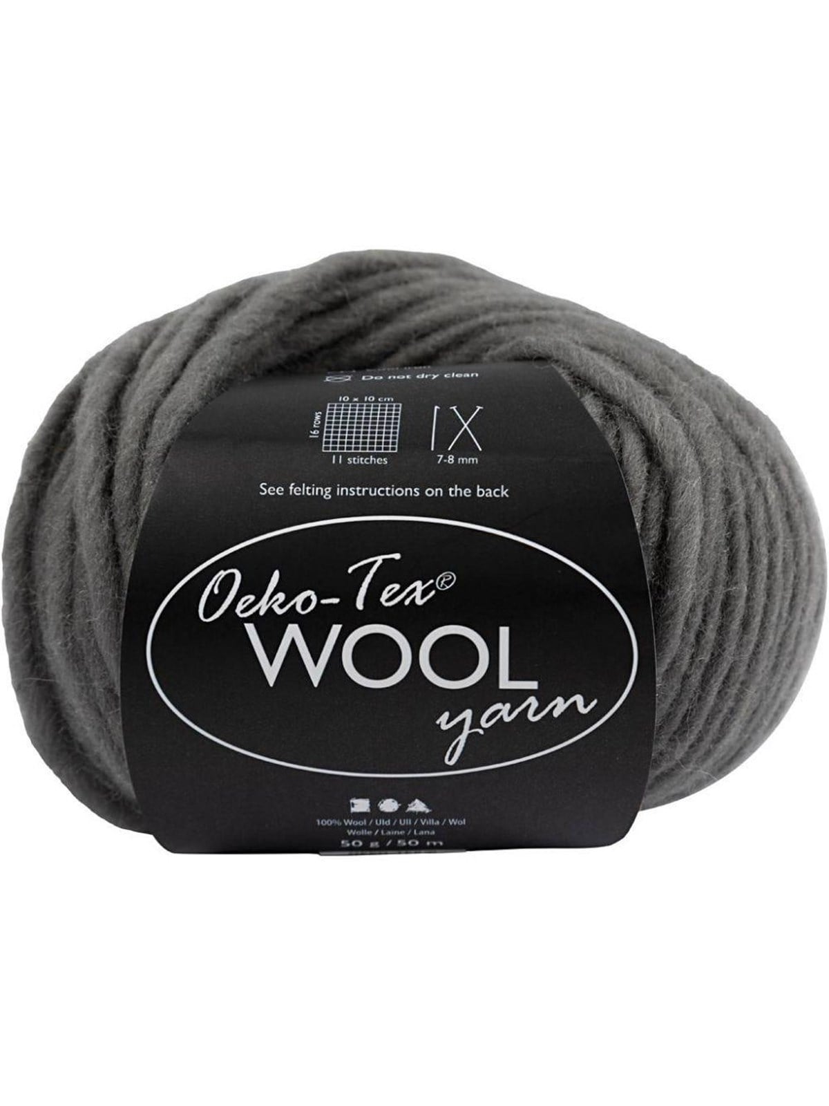 Creativ Company Wool yarn Gray 50m