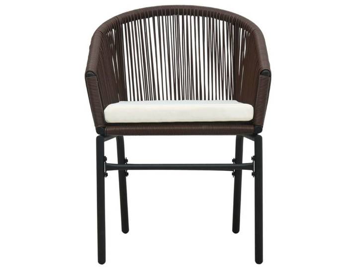 Bon plan  Ensemble de bistro - 3 pcs - JILI HOT - Table + 2 chaises - avec coussins Rotin PE Marron - Pour Jardin/terrasse
