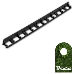 1m Rasenkante Beeteinfassung Beetumrandung PVC Mähkante 58/1000mm ECO RIM-BORD Bradas OBRB55TYP2