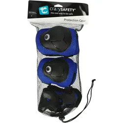 CRAZY SAFETY Protection Gear Schoner Set Kinder 0136 - blue S