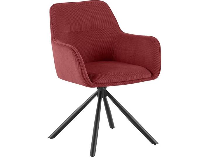 furnicato Stuhl Esszimmerstuhl Tipton 84x58x59 cm bordeauxrot (1 St)