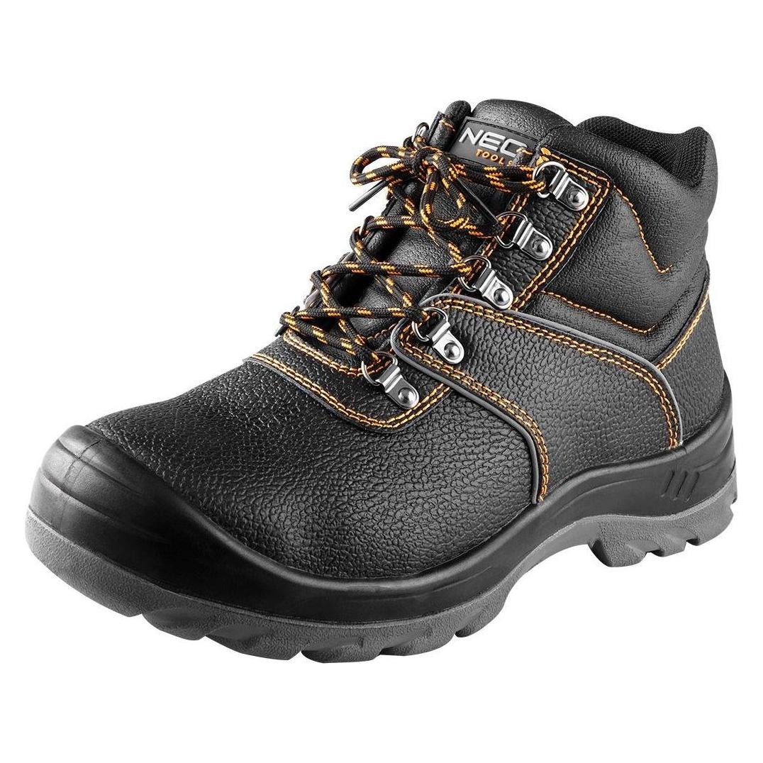 Neo Lederstiefel S3 SRC, Steel-Zehenschutzkappe, Steel-Einlegesohle mit Durchtrittschutz, Grösse 45 (S3, 45) (TOP-82-166-45)