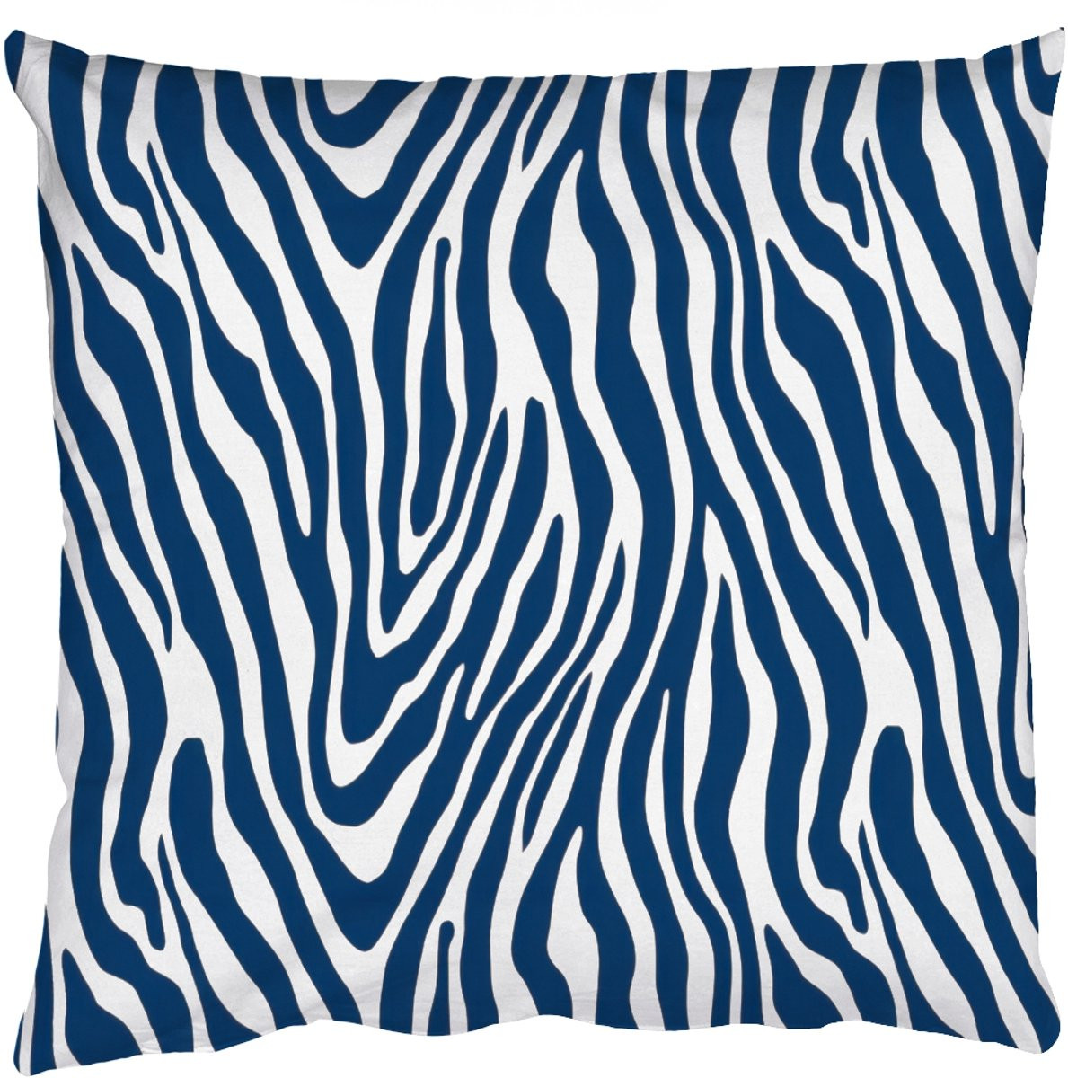 Sierkussen Zebra Patroon Blauw Beige 60x60 cm