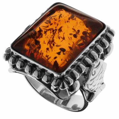 Fingerring OSTSEE-SCHMUCK "Ostsee-Schmuck Ring Fischland 18x15 mm Ring Fischland 18x15 mm" Gr. 68, silber, Fingerringe, Damen, 68 (21,7), Silber 925 (Sterlingsilber), Fingerring