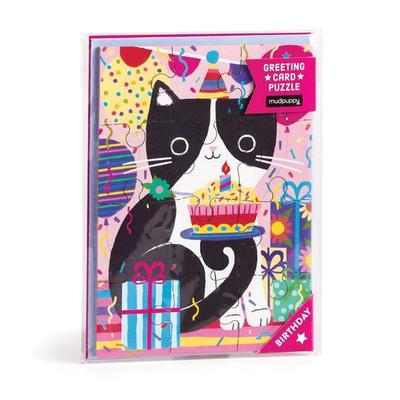 Purr-fect Cat Birthday Greeting Card Puzzle, von Mudpuppy, Galison, 978-0-7353-8622-8