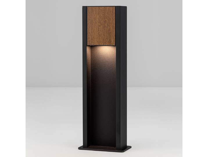 Borne LED 14 x 50 x 8cm Marron/Noir