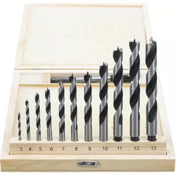 BGS 50403 Satz Holzbohrer und Zentrumbohrer 14 teilig