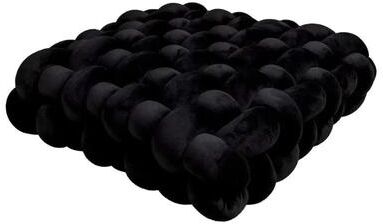 Uplifted Finds Aesthetic Knot Plush Cushion Nordic Knot Weave Decorative Pillow Soft Floor Or Sofa Cushion 12 13 5 In black