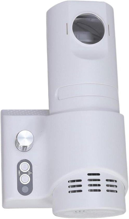 Zwarte LED Projectie Wandklok met Afstandsbediening - 173 x 10 cm