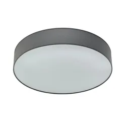 KHG LED-Deckenleuchte   , grau , Maße (cm): H: 11  Ø: 60
