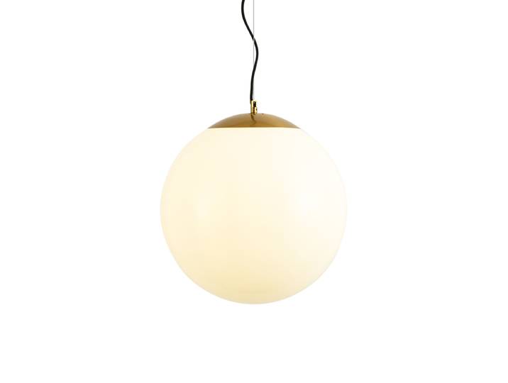 Suspension scandinave en verre opale 40 cm - Ball 40