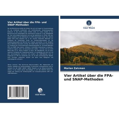 Vier Artikel über die FPA- und SNAP-Methoden, Taschenbuch von Marian Zalcman, Verlag Unser Wissen, 978-620-7-58293-8