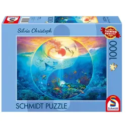 Schmidt Spiele - Silvia Christoph – Yin & Yang im Reich der Meerestiere, 1.000 Teile Puzzle