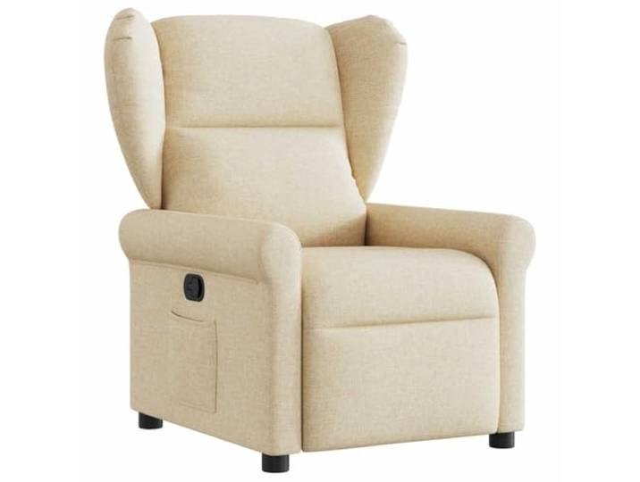 Heofavd Relaxsessel Manuell TV Sessel Stoff Polstersessel Liegesessel Creme