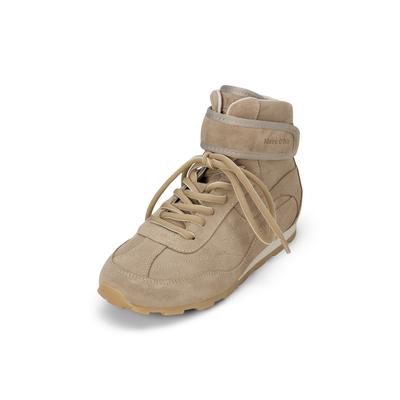 Sneaker MARC O'POLO "mit extra Riemen", Damen, Gr. 39, beige (earthy taupe), Obermaterial: 100% Leder, Schuhe Sneaker