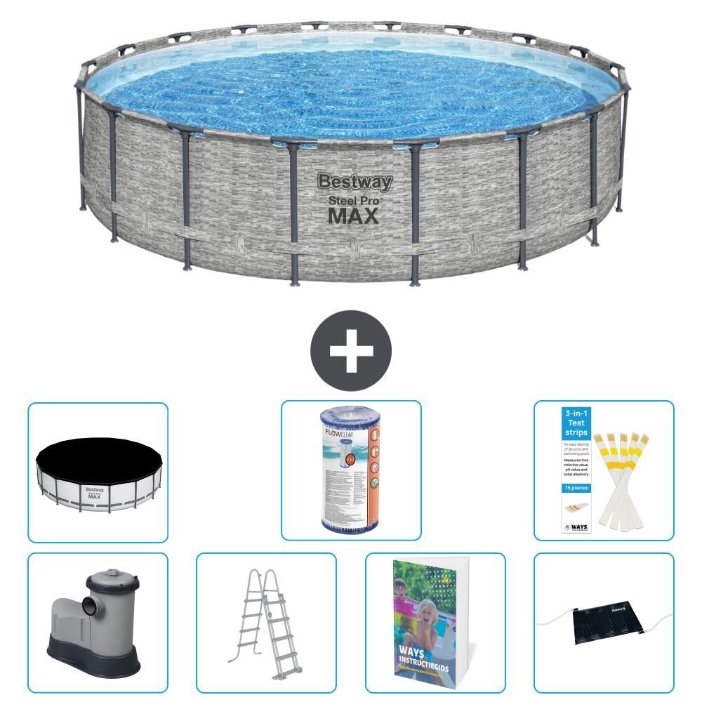 Bestway Steel Pro MAX Rund - 549x122 cm - 6-teilig S619