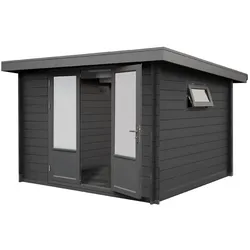Wolff Finnhaus WPC Gartenhaus Trend D - 28 mm-Ohne Fußboden