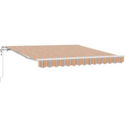 vidaXL Elektrische ausziehbare Markise Mehrfarbig 350 x 250 cm