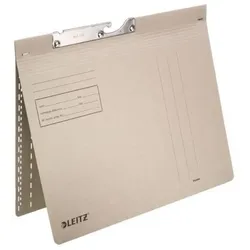 LEITZ Pendelhefter A4, grau, kaufmännische Heftung oder Amtsheftung, Karton: 250g