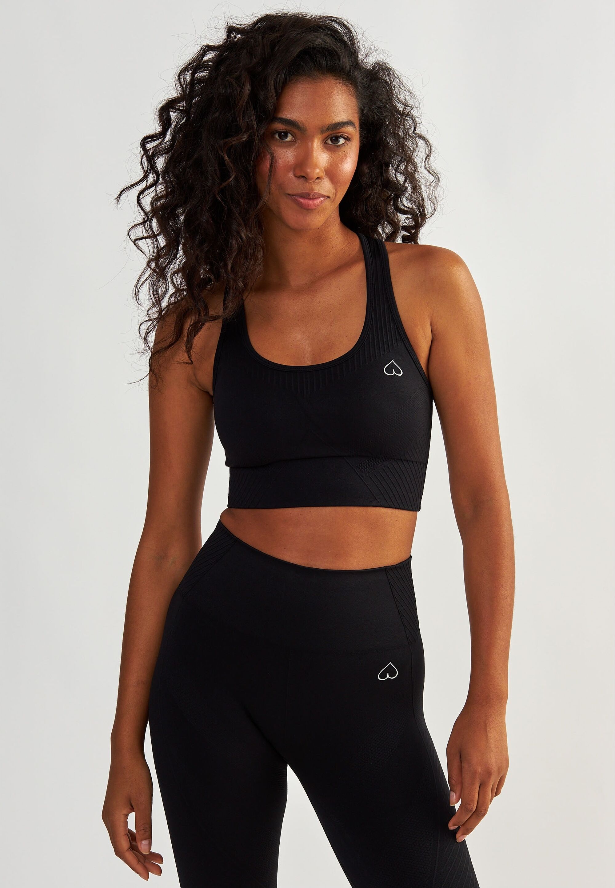 Sport-BH BESHAPED "Femme Force", Damen, Gr. L, schwarz, 90% Nylon, 10% Elasthan, unifarben, BHs Sport-BH, mit nahtloser Technologie
