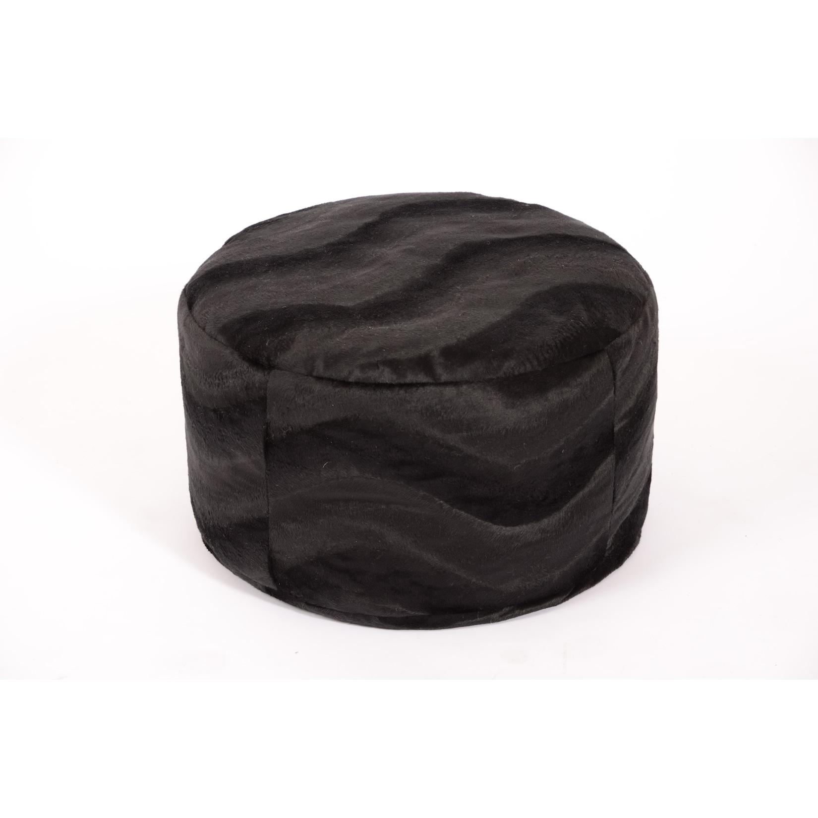 Linke Licardo Hocker Pouf Tieroptik Pantherfell Ø47/34 cm