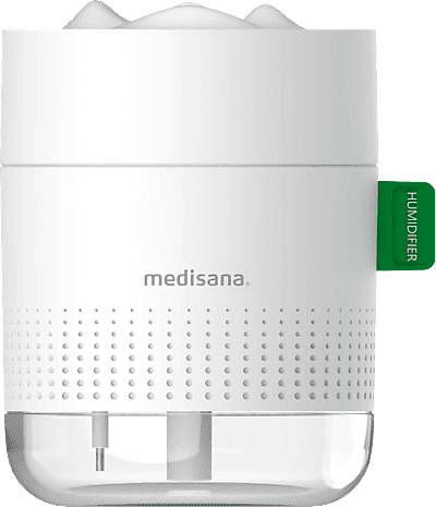 Humidificador - Medisana AH500, 450 ml, Doble pulverización, Silencioso, Blanco