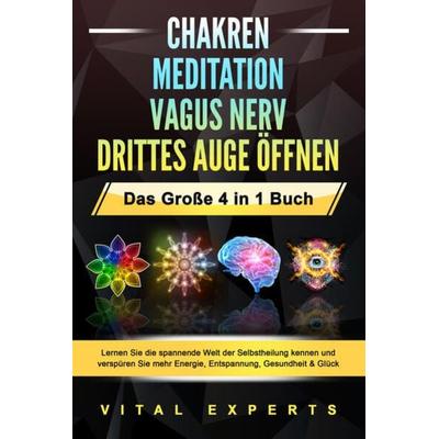 CHAKREN - MEDITATION - VAGUS NERV - DRITTES AUGE ÖFFNEN - Das Große 4 in 1 Buch: Lernen Sie die spannende Welt der Selbstheilung kennen und verspüren