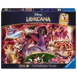 Ravensburger Puzzle Erwachsenenpuzzle 1000 Teile - Disney Lorcana - Glimmers of the Realm: Ruby