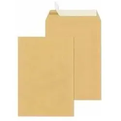 Mailmedia, Versandtasche + Luftpolstertasche, Versandtasche C4 haftklebend, ohne Fenster, braun / ca. 16,6 g, Haftklebung mit Abdeckstreifen, 90 g