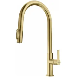 Franke, Küchenarmatur, MARIS Slim Clear Water J Pull-Out zloty 120.0736.601