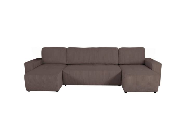 Xora Wohnlandschaft, Mokka, Füllung: Schaumstoffflocken, U-Form, 317x146 cm, Wohnzimmer, Sofas & Couches, Wohnlandschaften, Wohnlandschaft U-Form