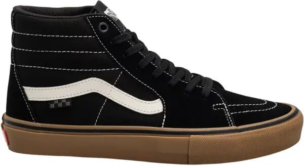 Skate Shoes Vans SK8-Hi (Black/Gum - 5)  - Black;Brown - Size: 5 UK