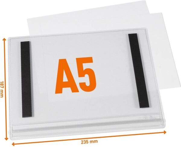 Durable Vandtæt Infolomme   A5   Magnetisk   5 Stk