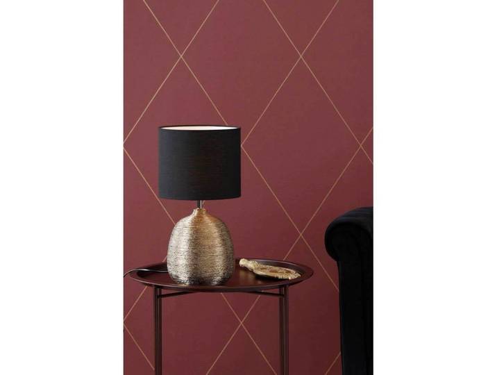 Oscar Tischleuchte Gold/Black - Markslöjd - Wohnzimmer - Stoff / Textil