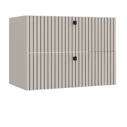 WASCHTISCHUNTERSCHRANK TIGO 80 2S KASCHMIR 2 SCHUBLADEN GERILLTE FRONT HÄNGEND