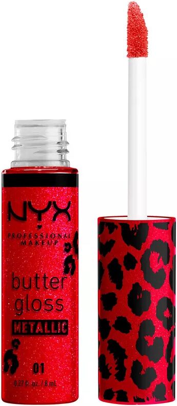 NYX-PROFESSIONAL-MAKEUP - Butter Gloss Metallic Lip Gloss, 1 Stück,  Blood Moon